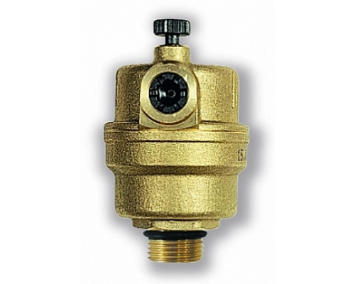 Воздухоотводчик автоматический поплавковый Watts MICROVENT MKV15R/N 1/2", с запорным клапаном, 110°C, 10 бар