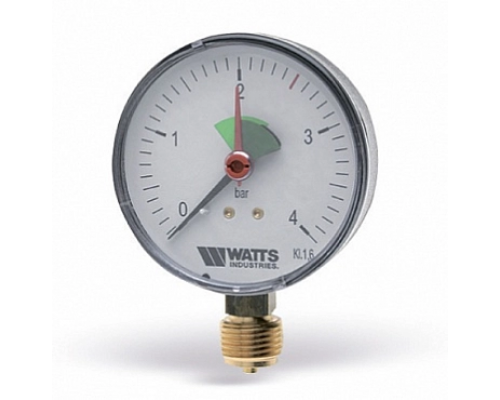 Манометр радиальный Watts F+R201 MRP Ø63мм 1/4" 0-4 бар