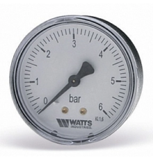 Манометр аксиальный Watts F+R150 MAS Ø80мм 1/4" 0-16 бар