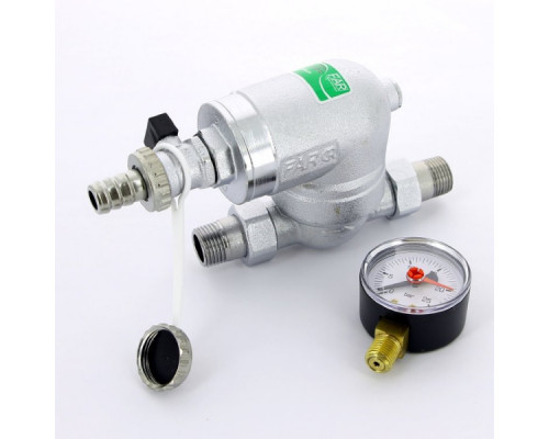 Фильтр FAR 100 мкм, с манометром, 1/2" НР FA 39A4 12100