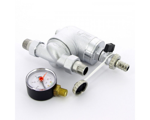Фильтр FAR 100 мкм, с манометром, 1/2" НР FA 39A4 12100