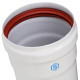 Элемент дымохода DN 80 труба 500 мм пм STOUT SCA-0080-000500