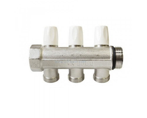 Распределительный коллектор REHAU G 1" с 3 отводами G 3/4" 11316451001 (РЕХАУ)