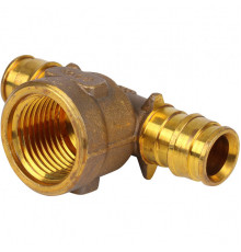 Тройник переходник Uponor 1047885 Q&E с внутренней резьбой латунь 16x1/2"ВРx16 (Упонор)
