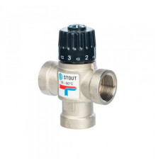 Клапан термосмесительный ВР 3/4 35-60°С KV 1.6 м3/ч SVM-0110-166020 Stout (Стоут)