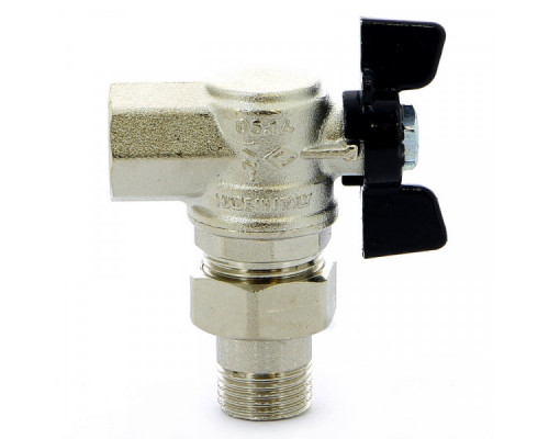 Кран шаровый со сгоном угловой 1/2" Bugatti (Бугатти)