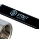 Кран шаровой полнопроходной ВР/НР 1 1/4", ручка рычаг Stout (Стоут)