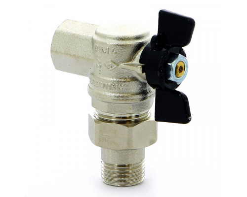 Кран шаровый со сгоном угловой 1/2" Bugatti (Бугатти)