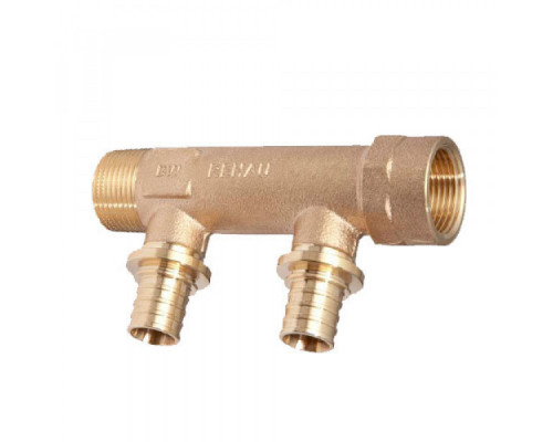 Гребенка распределительная REHAU на две трубы R/Rp 3/4"х20 RX+ 14563841001 (РЕХАУ)