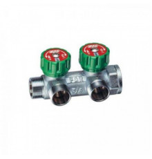 Коллектор FAR FK 3821 3412TP регулирующий проходной ВР-НР 3/4"х1/2" с 2 отводами (Фар)