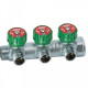 Коллектор FAR FK 3822 3412TP FAR регулирующий проходной ВР-НР 3/4"х1/2" с 3 отводами (Фар)