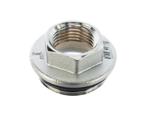 Хромированный концевой переходник FAR 3/4"НР х 1/2"ВР FK 4200 3412 с уплотнением (Фар)