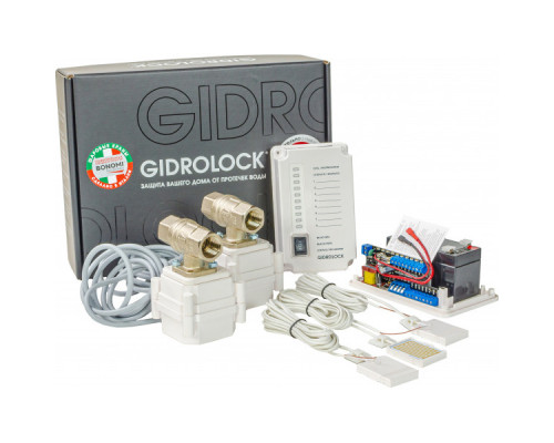 Система протечки 1/2 Квартира 2 Gidrolock PREMIUM BONOMI (Гидролок)