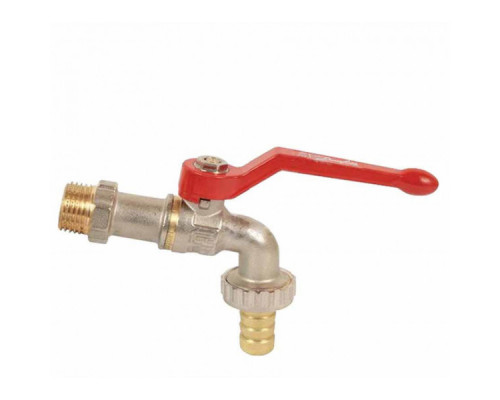 Шаровой кран Danfoss 065B8201 BVR-C 3/4" с рукояткой, угловой, со штуцером (Данфосс)