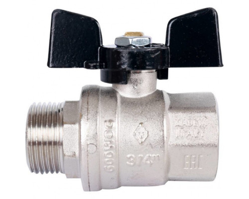 Кран шаровый ВН бабочка 3/4" Bugatti (Бугатти)