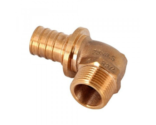 Угольник переходник Rehau Rautitan 14563501001 с наружной резьбой 25-R 3/4 RX+ (Рехау)