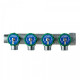 Коллектор FAR FK 3824 3412TP регулирующий проходной ВР-НР 3/4"х1/2" с 4 отводами (Фар)