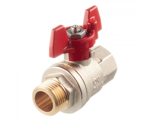 Кран шаровый 3/4" НВ маховик из алюминия Optibal Oventrop (Овентроп)