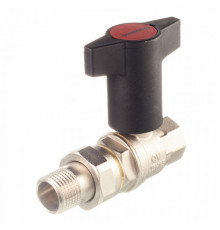 Кран шаровый Optibal 3/4" НГ с американкой маховик пластмассовый Oventrop 1075706 (Овентроп)