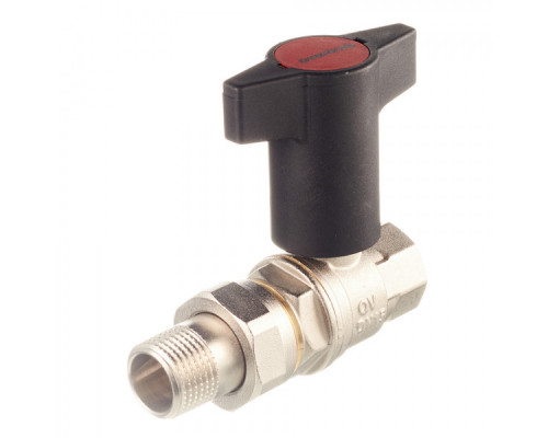 Кран шаровый Optibal 3/4" НГ с американкой маховик пластмассовый Oventrop 1075706 (Овентроп)