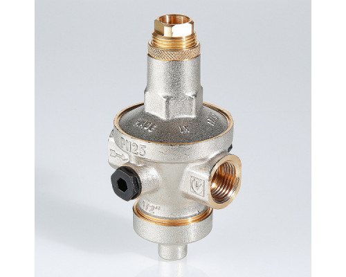Редуктор давления воды VALTEC VT.085.N.0407 1/2 мембранный с отверстием под манометр