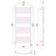 Электрический полотенцесушитель Сунержа Аркус 1200x500 R 00-0533-1250 (Sunerzha)