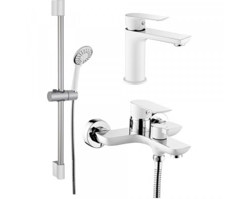 Комплект для ванны 3 в 1 GANZER GZ21037-F хром/белый (Ганзер)